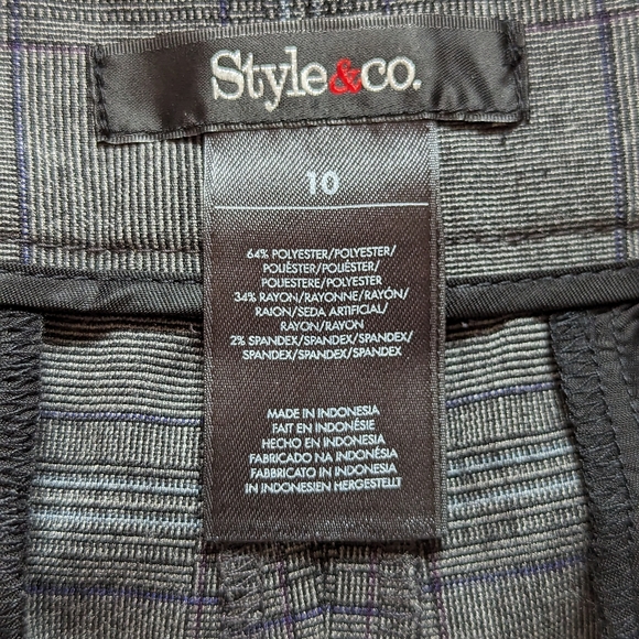 Women's Style & Co Jacket & Matching Pants in Gorgeous Plaid in Petite 10 - Picture 11 of 11